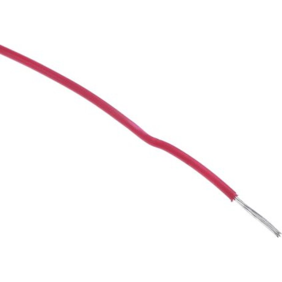 Alpha Wire Hook-up Wire PVC Series Red 0.35 mm² Harsh Environment Wire, 22 AWG, 7/0.25 mm, 30m, PVC Insulation, 3051