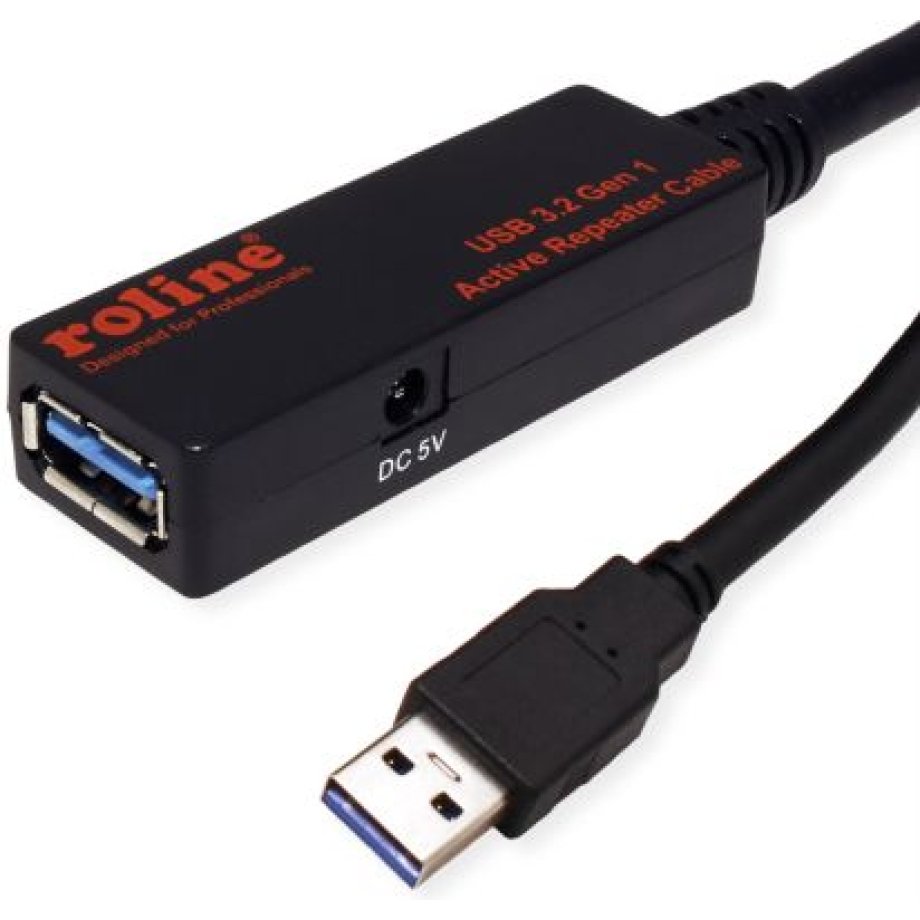 Roline USB 3.2, Female USB A to Male USB A, 15m